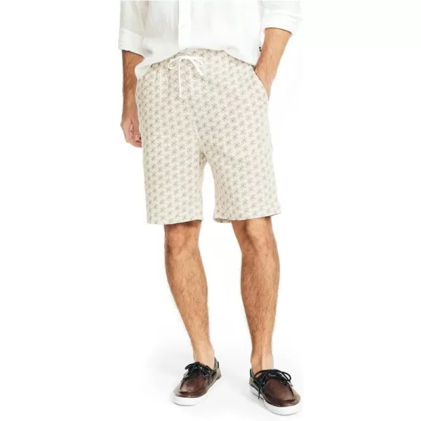 Nautica Mens Sustainably Crafted 85 Printed Cabana ShortSail White