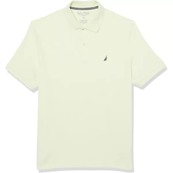 Nautica Mens Sustainably Crafted Classic Fit Deck PoloLime Ice