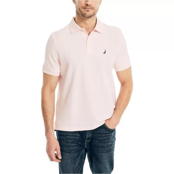 Nautica Mens Sustainably Crafted Classic Fit Performance Deck PoloOasis Pink