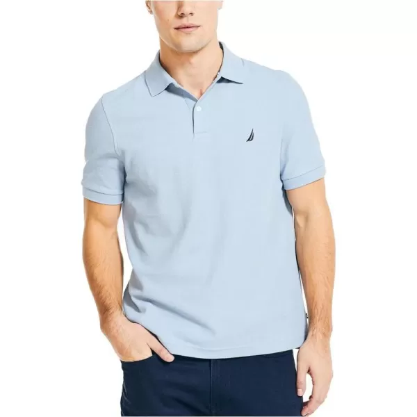 Nautica Mens Sustainably Crafted Classic Fit Performance Deck PoloPetrol