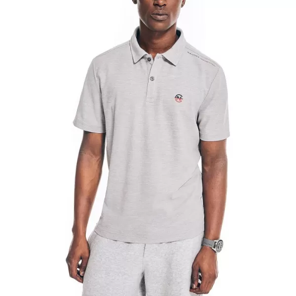 Nautica Mens Sustainably Crafted Classic Fit PoloAnchor Grey Heather