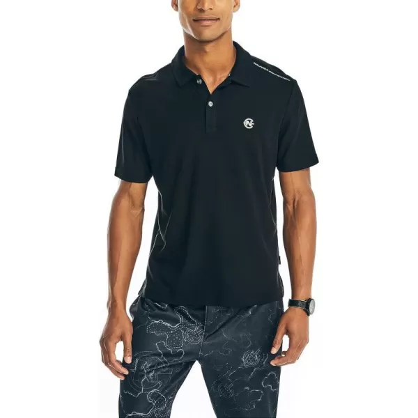 Nautica Mens Sustainably Crafted Classic Fit PoloBlack