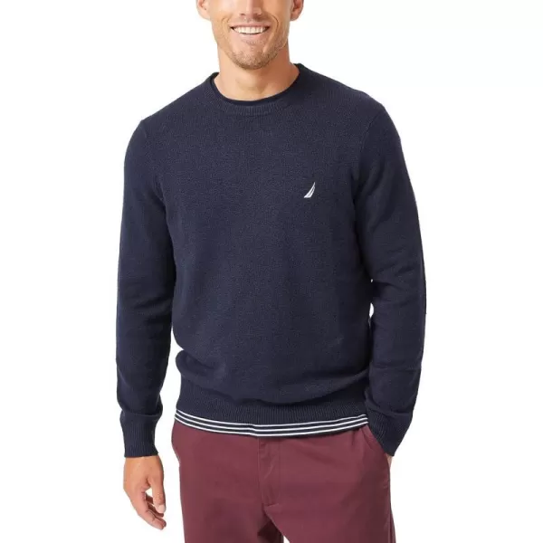 Nautica Mens Sustainably Crafted Crewneck SweaterNavy