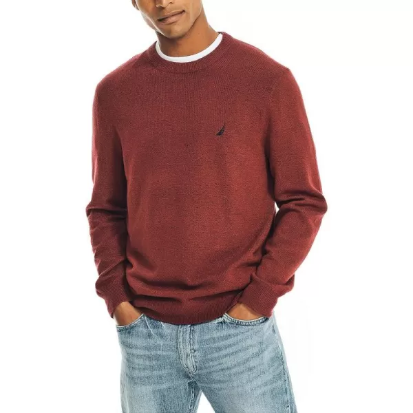 Nautica Mens Sustainably Crafted Crewneck SweatshirtBiking Red