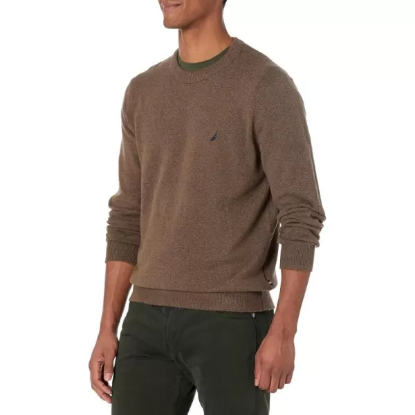 Nautica Mens Sustainably Crafted Crewneck SweatshirtCarefe Heather