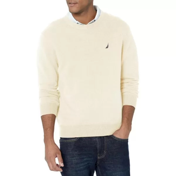 Nautica Mens Sustainably Crafted Crewneck SweatshirtSail Cream