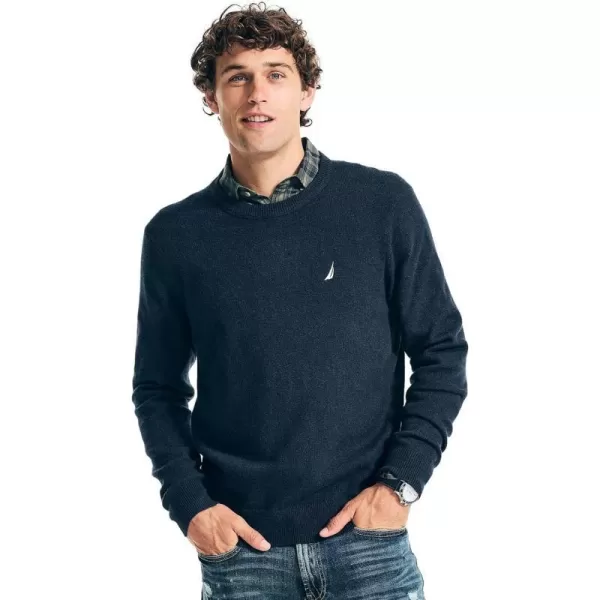 Nautica Mens Sustainably Crafted Crewneck SweatshirtSustainably Crafted FallWinter 2024 Navy