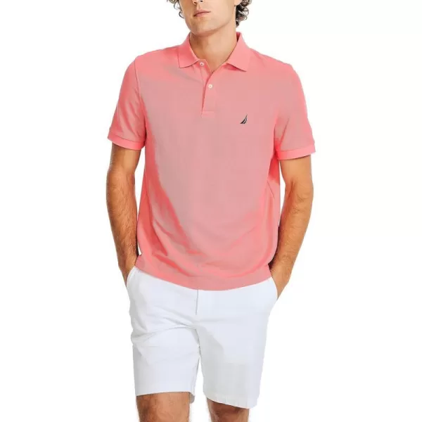 Nautica Mens Sustainably Crafted Deck PoloTeaberry