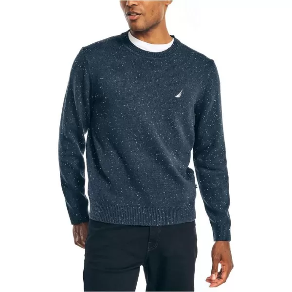 Nautica Mens Sustainably Crafted Donegal Crewneck SweaterNavy