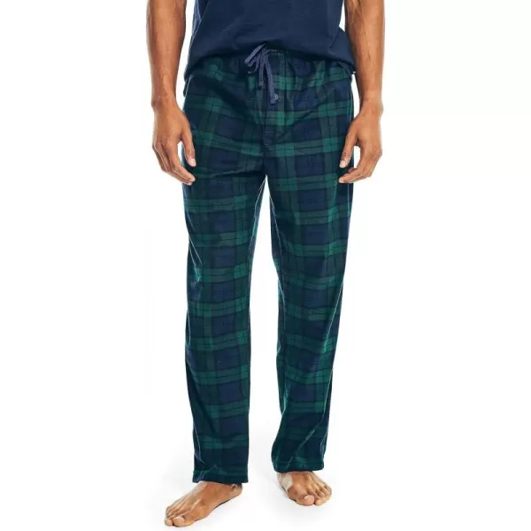 Nautica Mens Sustainably Crafted Plaid Fleece Sleep Pant Emerald Yard SmallNautica Mens Sustainably Crafted Plaid Fleece Sleep Pant Emerald Yard Small