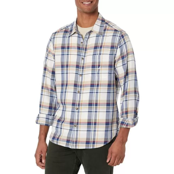 Nautica Mens Sustainably Crafted Plaid ShirtMarshmallow