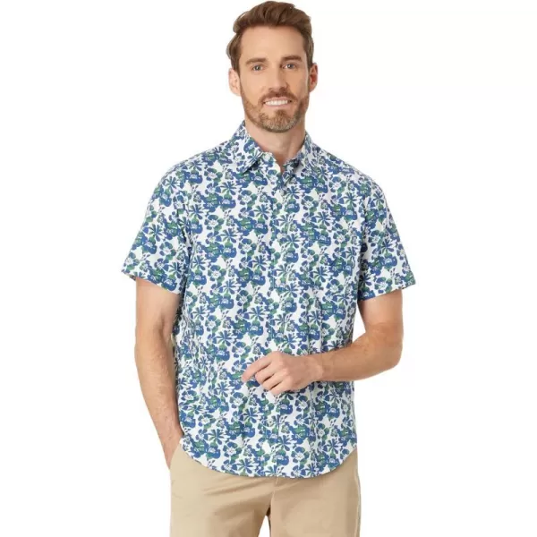 Nautica Mens Sustainably Crafted Printed ShortSleeve ShirtMarshmallow