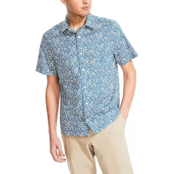 Nautica Mens Sustainably Crafted Printed ShortSleeve ShirtUndercurrent