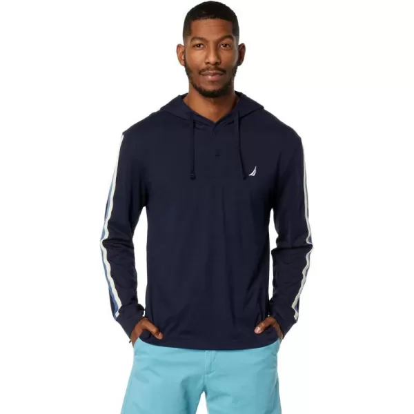 Nautica Mens Sustainably Crafted Pullover HoodieNavy