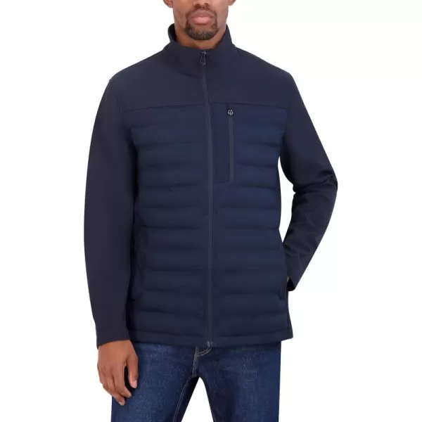 Nautica Mens Tech Shell Hybrid JacketNavy