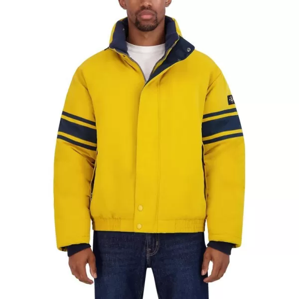 Nautica Mens Vintage Bomber JacketMustard