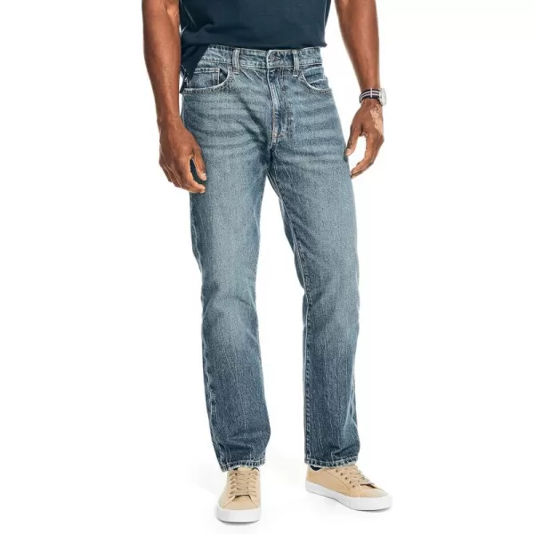 Nautica Mens Vintage Straight Denim JeansBotany Bay Wash