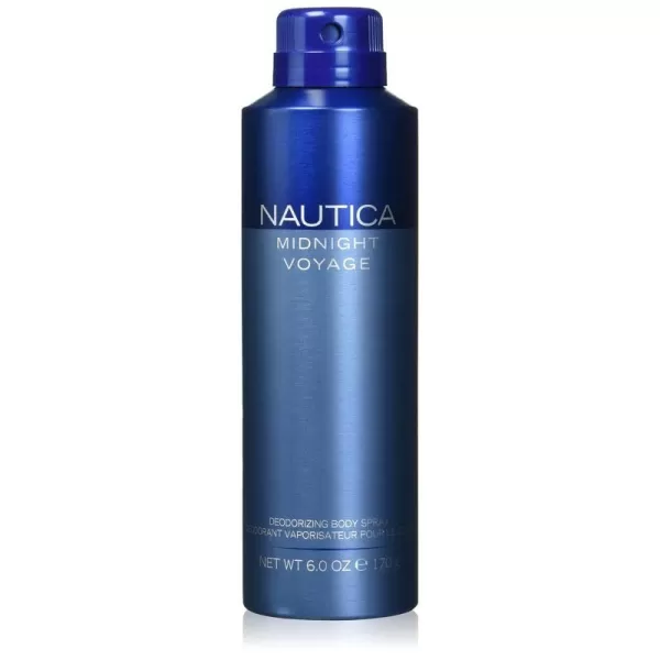 Nautica Midnight Voyage Eau de Toilette Vegan Formula Eau de Toilette Spray Spicy Scent of Pink Pepper and Mesmerizing Amber 16ozBody Spray 6 Ounce Pack of 1