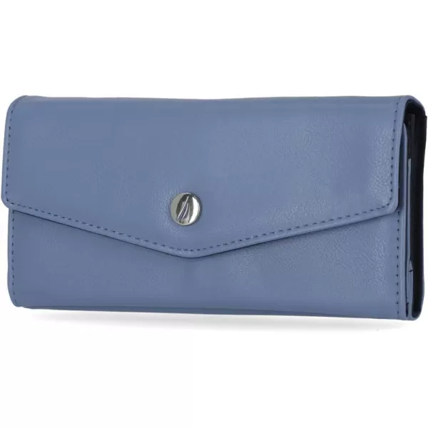 Nautica Money Manager RFID Womens Wallet Clutch Organizer Indigo BuffMarine