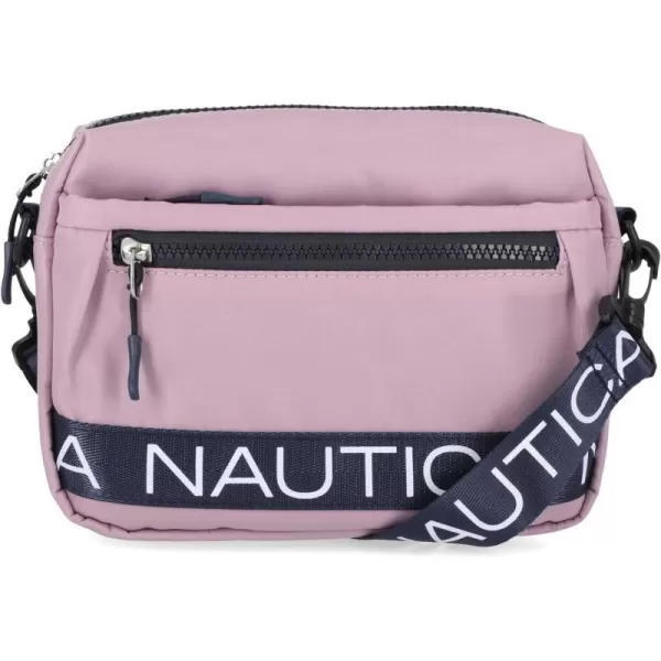 Nautica Nylon Bean CrossbodyBelt Bag with Adjustable Shoulder StrapLilac Rose