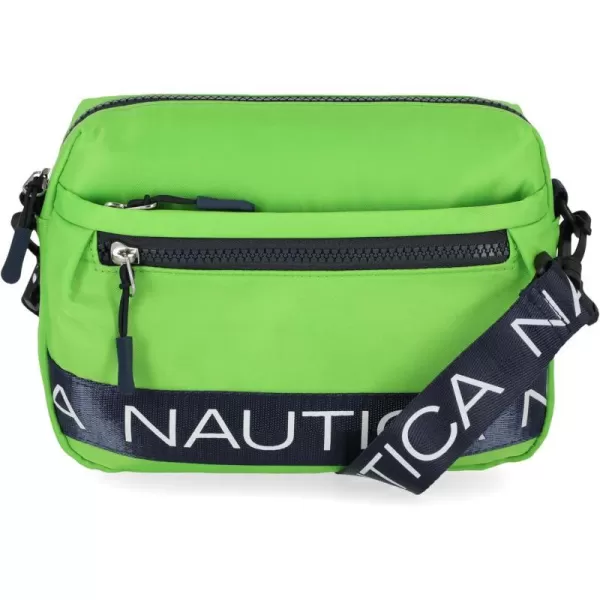 Nautica Nylon Bean CrossbodyBelt Bag with Adjustable Shoulder StrapLime