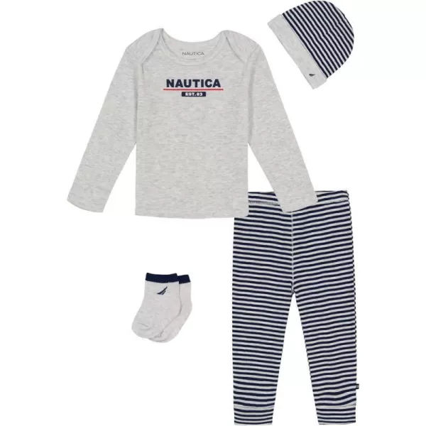 Nautica Sets KHQ babyboys 4 Pieces Pant SetHeatherMedieval Blue