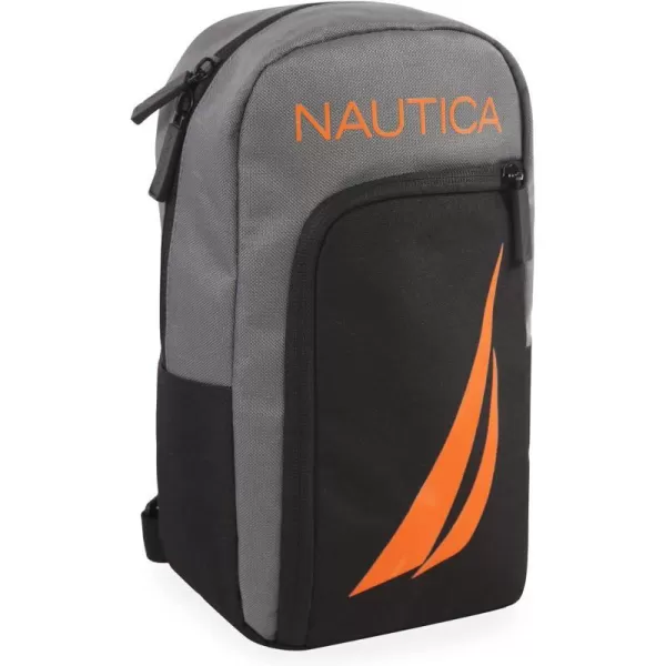 Nautica Shoulder BagBlkGreyOrange