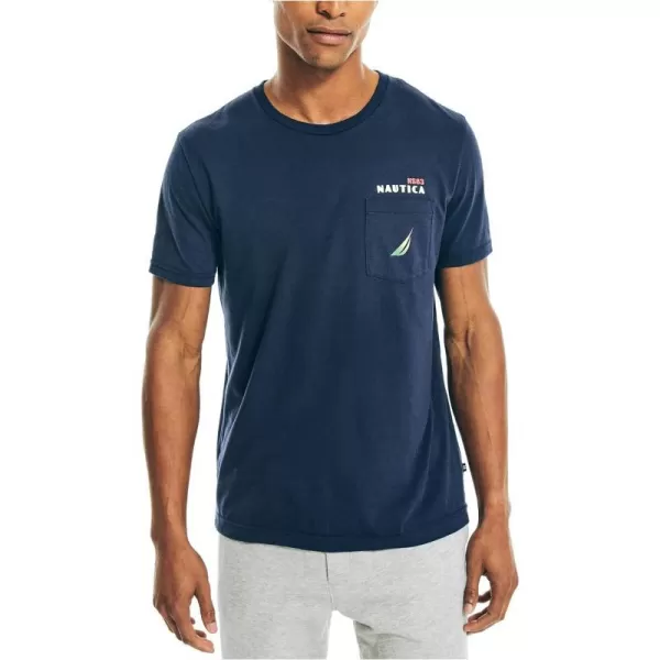 Nautica Sustainably Crafted JClass Logo Puff Graphic TShirtNavy Seas