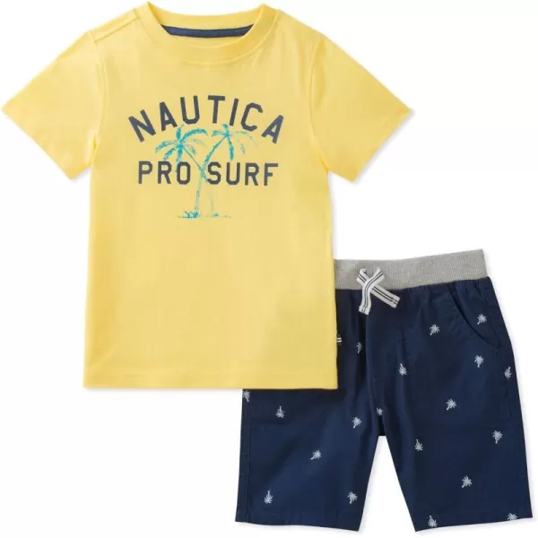 Nautica Tee with ShortsYellowPrint