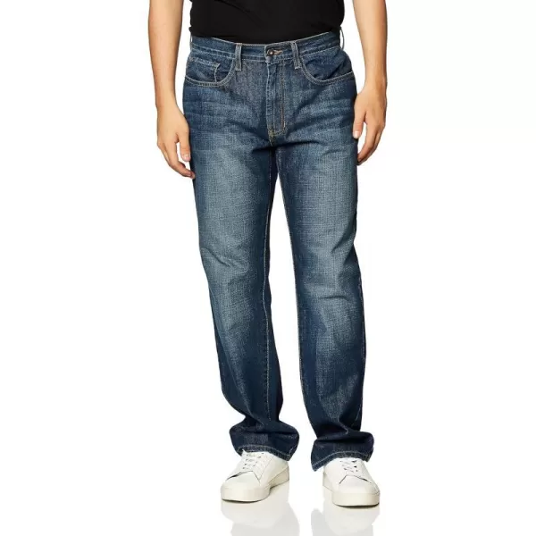 Nautica Traditional Collections Mens Relaxed Fit Jean PantGlacier Blue Wash