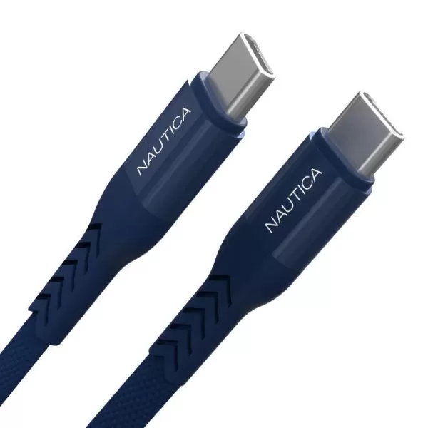 Nautica TypeC to TypeC Cable 4 ft USBC to USBC Fast Charging Cable with 65W Power Delivery amp 480Mbps Data Transfer Compatible for Google Pixel Samsung and Apple Devices and More4FT NAVY