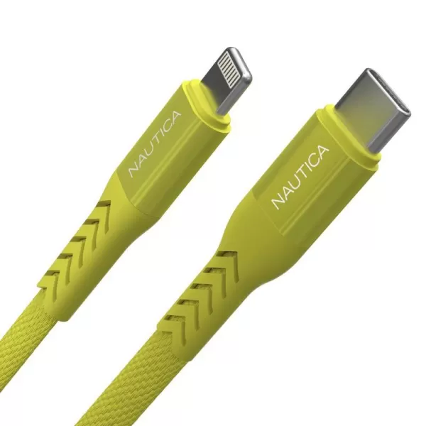 Nautica USB C to Lighting Cable 7FT iPhone Charger Cable Type C to Lighting Cable MFi Certified Lighting to Type C Fast Charging Cord for iPhone 1312 11 X XS XR iPad AirPods and Many MoreYELLOW