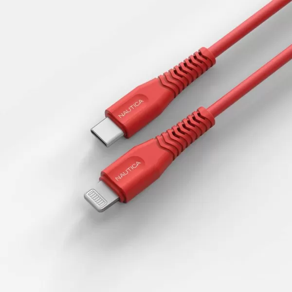 Nautica USB C to Lightning Cable Type C to Lightning Cable USB C Charger MFi Verified Fast Charger Charging Cord for iPhone 1312 Pro Max11XXSXR iPad AirPod 4 Ft NavyRED