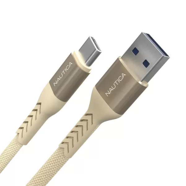 Nautica USBC to USBA Cable USBA to USBC Charging Cord 45 A Fast Charging USB C Cable Compatible with Galaxy S9 S10 S10 LG V20 G5 G6 PS5 Controller USB C Charger and MoreNUDE