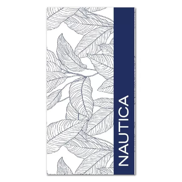 Nautica Velour Beach Towel Woven Super Absorbent RingSpun Cotton  36 X 68 Solana NavyNautica Velour Beach Towel Woven Super Absorbent RingSpun Cotton  36 X 68 Solana Navy