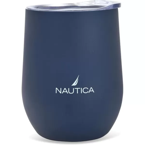 Nautica Wine Tumbler Wine Tumbler with Lid Insulated Wine Tumbler Stainless Steel Wine Tumbler Wine Cup Stainless Steel Wine Glass Insulated Wine Tumblers with Lids Wine Cup  PortNavy