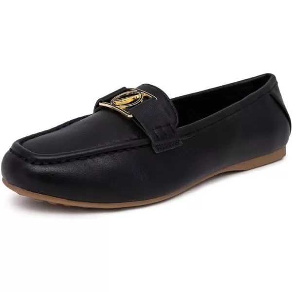 Nautica Woman Flat Loafers Designer Vegan Leather Penny Shoes Slip On  Soft Durable and Flexible Luxury Resistant Feel Lightweight amp Comfortable Memory Foam Everyday MoccasinsBlacknelms