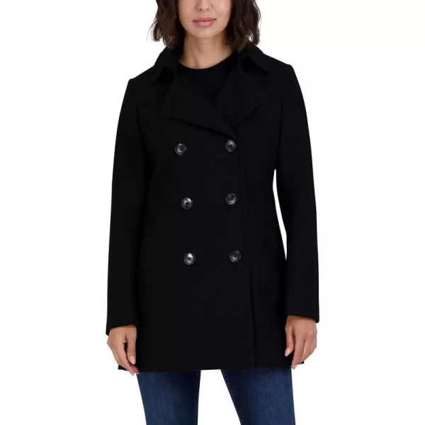 Nautica Womens 34 Hooded Peacoat OuterwearBlack