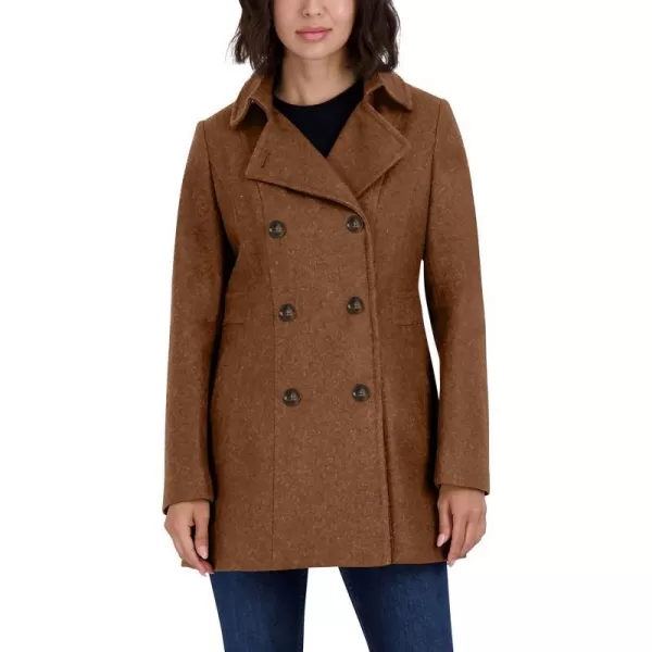 Nautica Womens 34 Hooded Peacoat OuterwearCamel