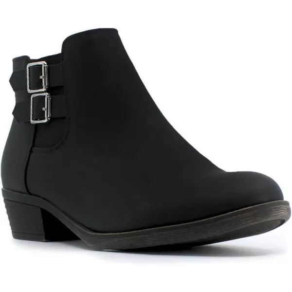 Nautica Womens Ankle Boot with Side Zipper  Stylish Dress Boot for Women  Featuring a Low Heel Chic Design and Versatile Sizing  The Perfect Ankle Bootie for Dressy and Casual Occasions  AlaraBlackbuckle