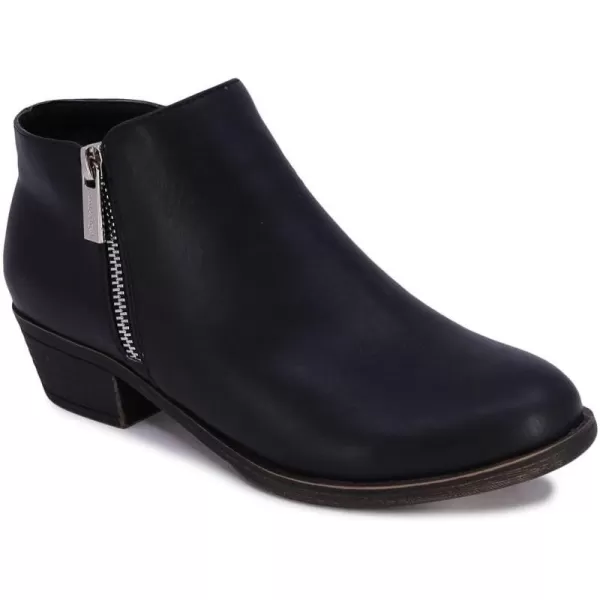 Nautica Womens Ankle Boot with Side Zipper  Stylish Dress Boot for Women  Featuring a Low Heel Chic Design and Versatile Sizing  The Perfect Ankle Bootie for Dressy and Casual Occasions  AlaraBlack