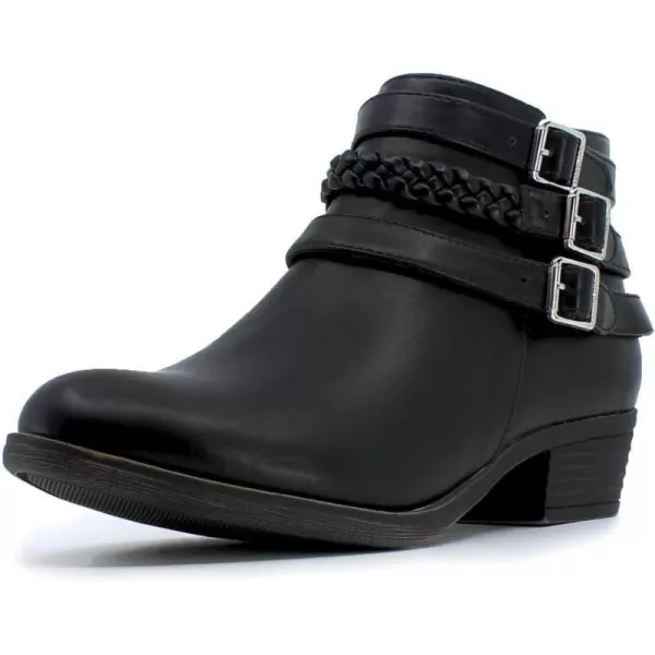 Nautica Womens Ankle Boot with Side Zipper  Stylish Dress Boot for Women  Featuring a Low Heel Chic Design and Versatile Sizing  The Perfect Ankle Bootie for Dressy and Casual Occasions  AlaraBlackstrap