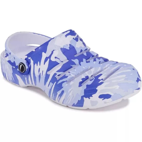 Nautica Womens Clogs  Athletic Sports Sandal  Water Shoes SlipOn with Adjustable Back Strap  Beach Sports Shoe  River EdgeBlue Tie Dye