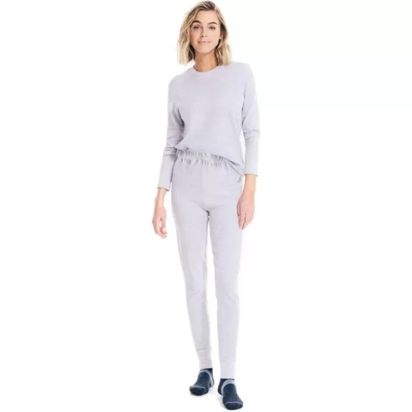 Nautica Womens Long Sleeve Long Johns Base Layer Waffle Thermal Underwear SetGrey