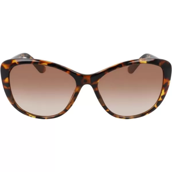 Nautica Womens N2242s Oval SunglassesDark Tortoise