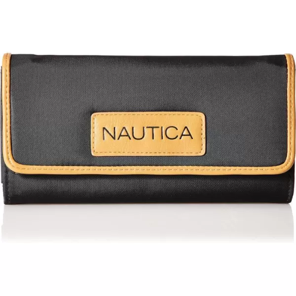 Nautica Womens Perfect CarryAll Money Manager Oraganizer with RFID Blocking WalletBlack