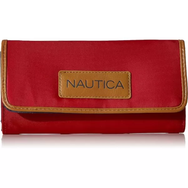 Nautica Womens Perfect CarryAll Money Manager Oraganizer with RFID Blocking WalletRed