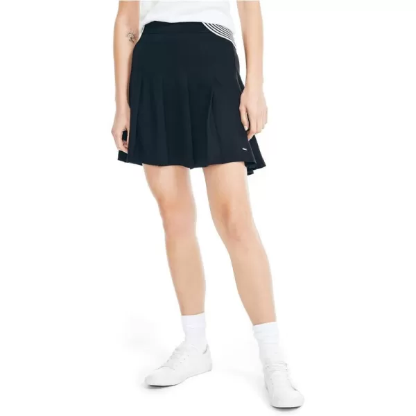 Nautica Womens Pleated Tennis SkirtTrue Black