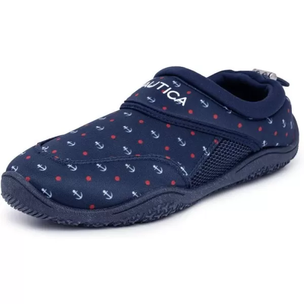 Nautica Womens Rawan Athletic Water Shoes Barefoot Beach Sports Summer ShoeNavy Anchor Print