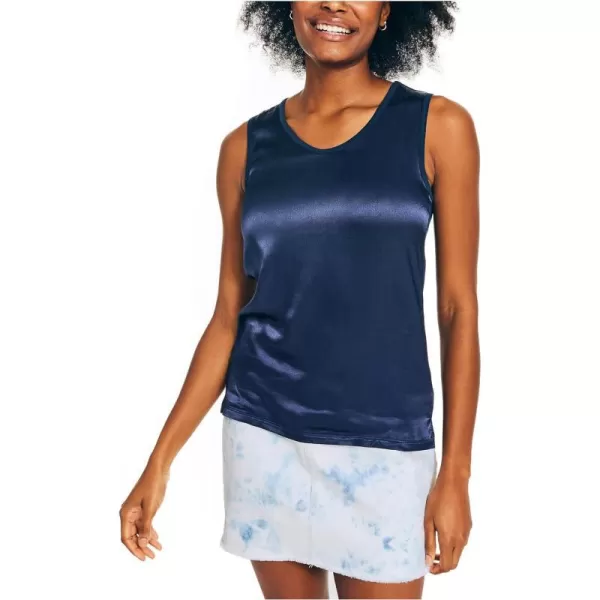 Nautica Womens Satin Tank TopNavy Seas